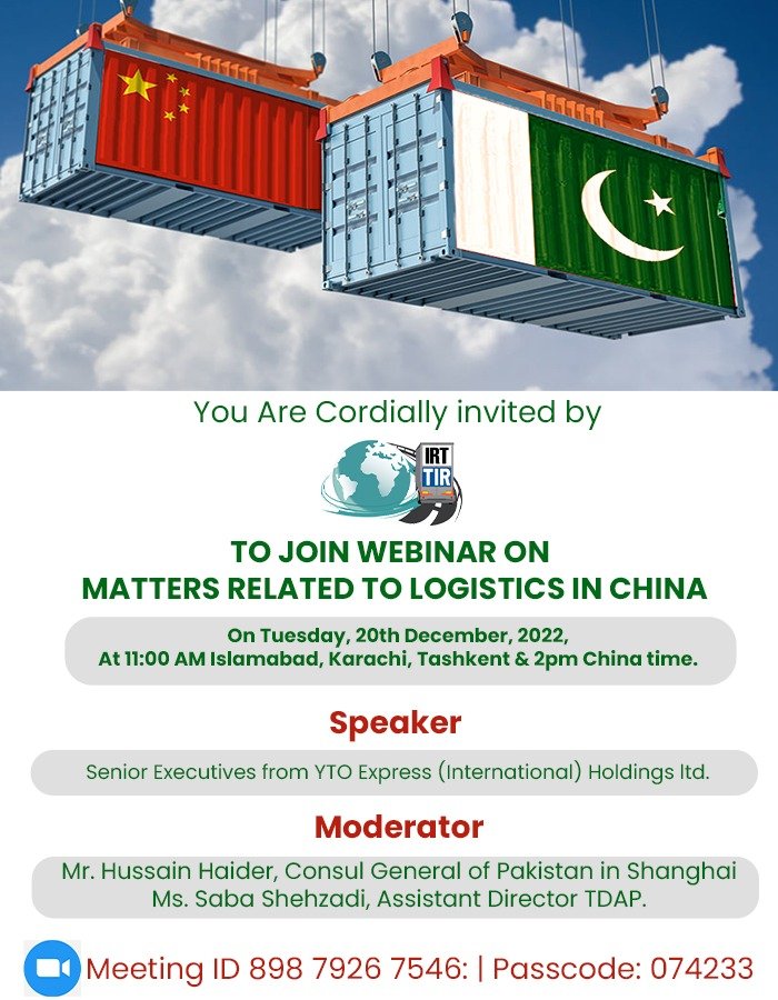 Webinar on matters related to logistics in China