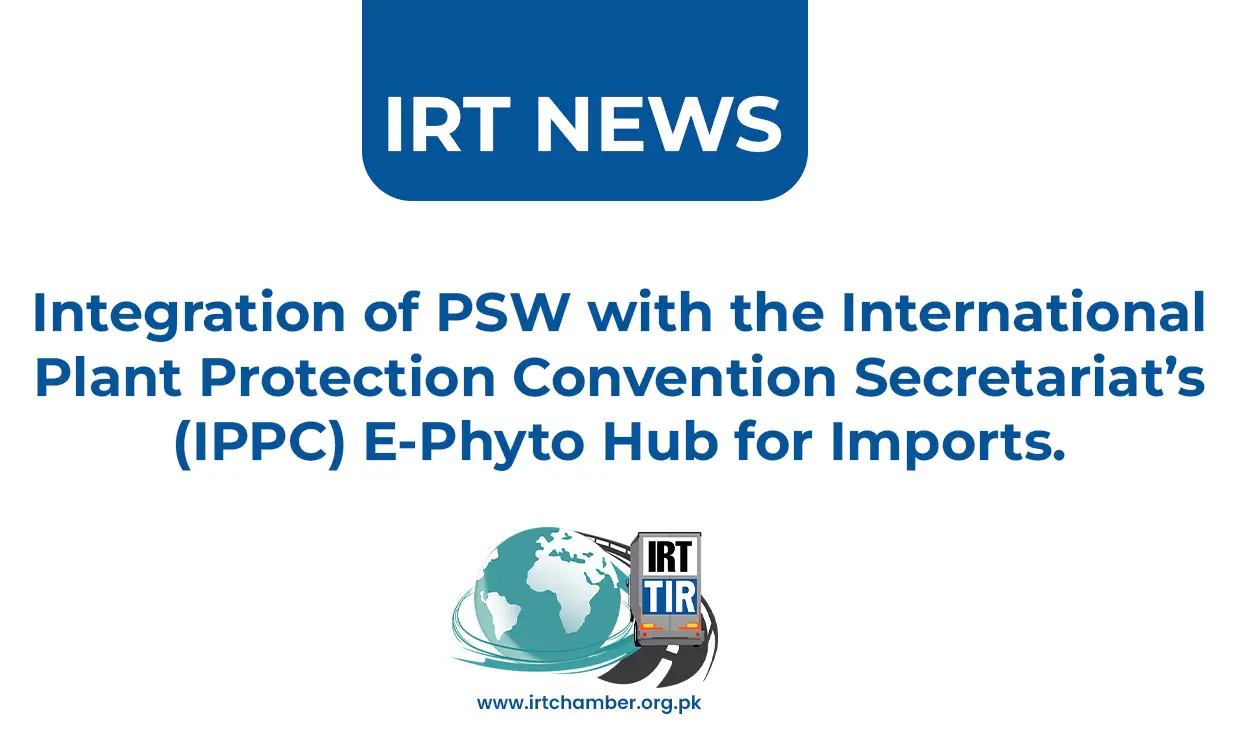 Integration of PSW with the International Plant Protection Convention Secretariat’s (IPPC) E-Phyto Hub for Imports.